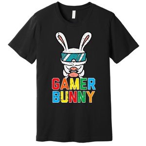 Gamer Bunny Cute Easter Video Game Gaming Premium T-Shirt