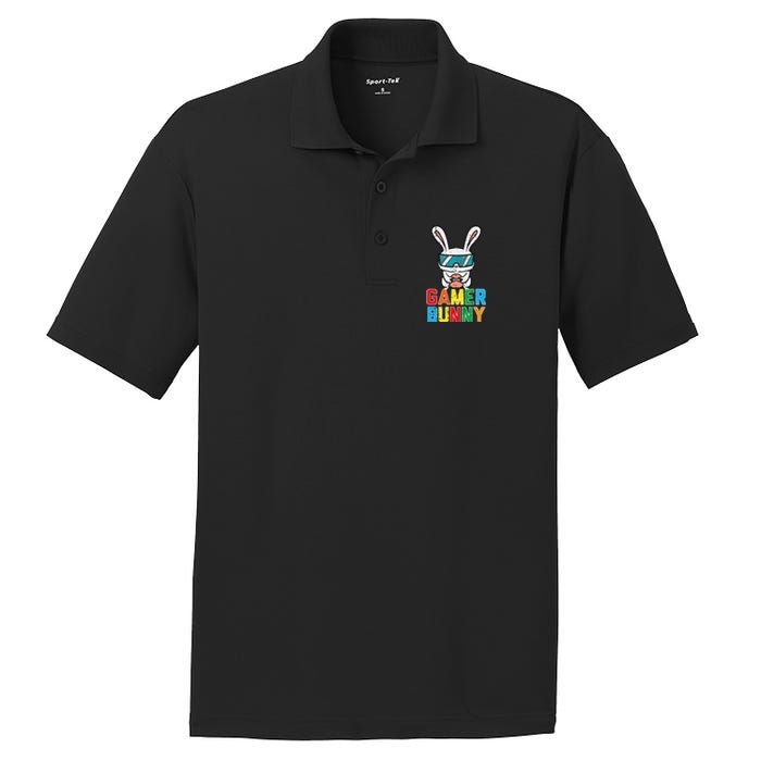 Gamer Bunny Cute Easter Video Game Gaming PosiCharge RacerMesh Polo