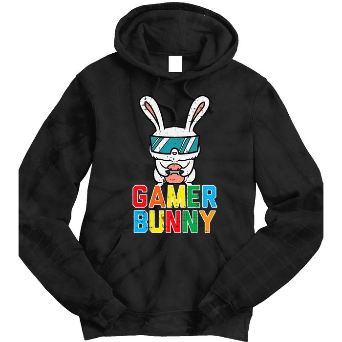 Gamer Bunny Cute Easter Video Game Gaming Tie Dye Hoodie