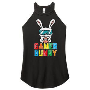 Gamer Bunny Cute Easter Video Game Gaming Women's Perfect Tri Rocker Tank