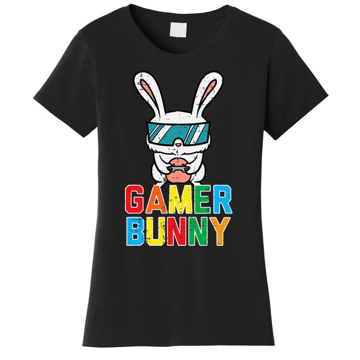 Gamer Bunny Cute Easter Video Game Gaming Women's T-Shirt