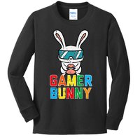 Gamer Bunny Cute Easter Video Game Gaming Kids Long Sleeve Shirt