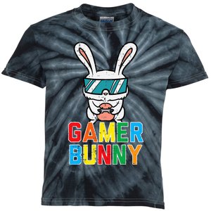 Gamer Bunny Cute Easter Video Game Gaming Kids Tie-Dye T-Shirt