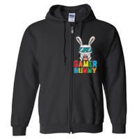 Gamer Bunny Cute Easter Video Game Gaming Full Zip Hoodie