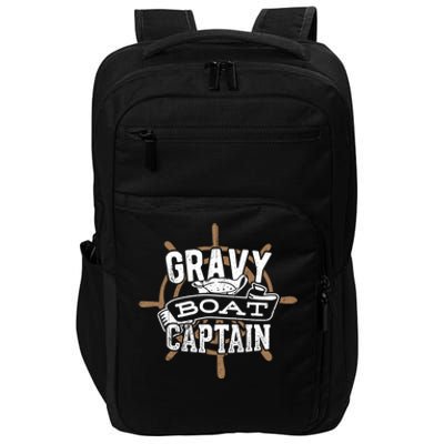 Gravy Boat Captain Great Gift Matelot Funny Gift Impact Tech Backpack