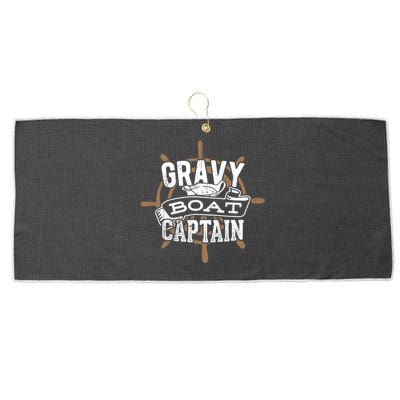 Gravy Boat Captain Great Gift Matelot Funny Gift Large Microfiber Waffle Golf Towel