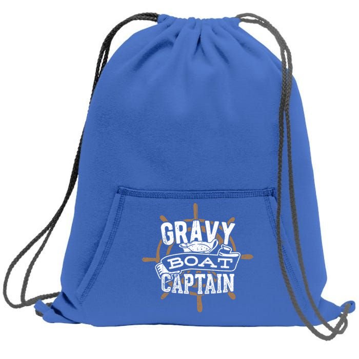 Gravy Boat Captain Great Gift Matelot Funny Gift Sweatshirt Cinch Pack Bag