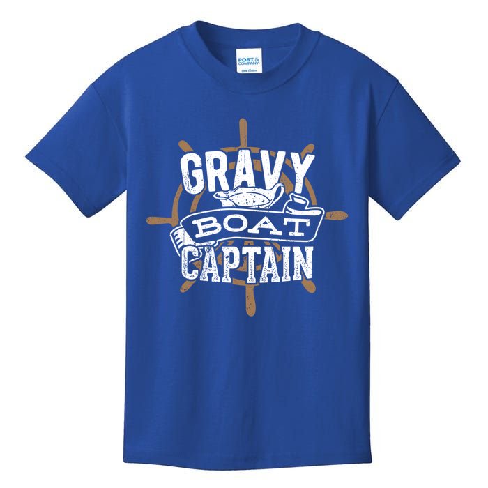 Gravy Boat Captain Great Gift Matelot Funny Gift Kids T-Shirt