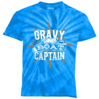 Gravy Boat Captain Great Gift Matelot Funny Gift Kids Tie-Dye T-Shirt