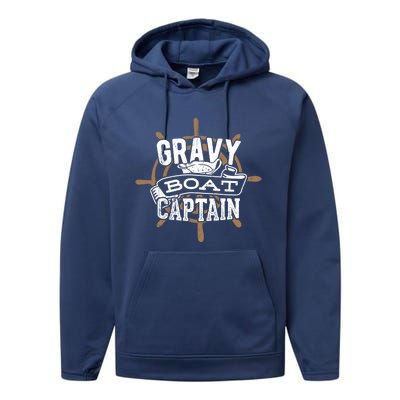 Gravy Boat Captain Great Gift Matelot Funny Gift Performance Fleece Hoodie