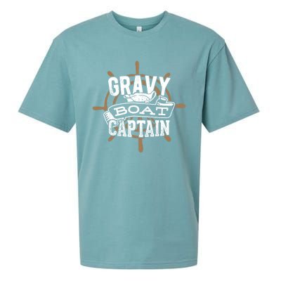 Gravy Boat Captain Great Gift Matelot Funny Gift Sueded Cloud Jersey T-Shirt