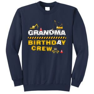 Grandma Birthday Crew Construction Family Birthday Party Sweatshirt