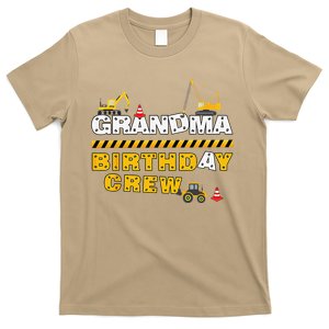 Grandma Birthday Crew Construction Family Birthday Party T-Shirt