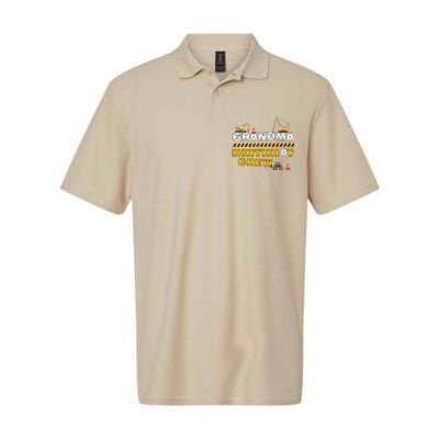 Grandma Birthday Crew Construction Family Birthday Party Softstyle Adult Sport Polo