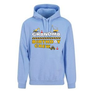 Grandma Birthday Crew Construction Family Birthday Party Unisex Surf Hoodie