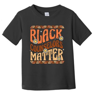 groovy Black Counselors Matter Black History Toddler T-Shirt