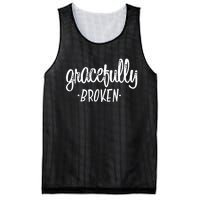 Gracefully Broken Christian Religious Grace Christmas Mesh Reversible Basketball Jersey Tank