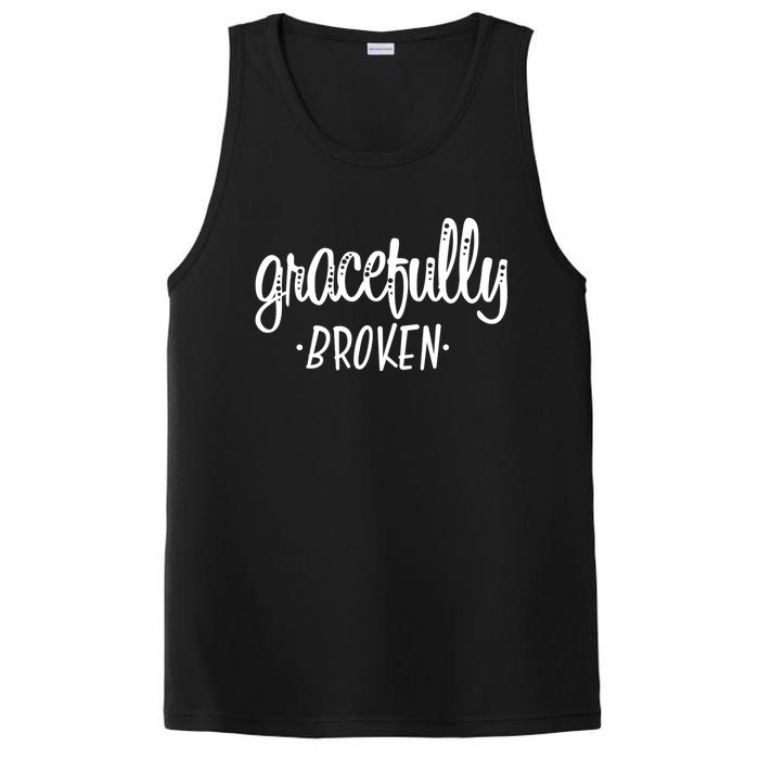 Gracefully Broken Christian Religious Grace Christmas PosiCharge Competitor Tank