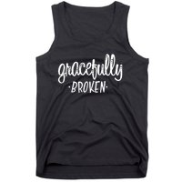 Gracefully Broken Christian Religious Grace Christmas Tank Top