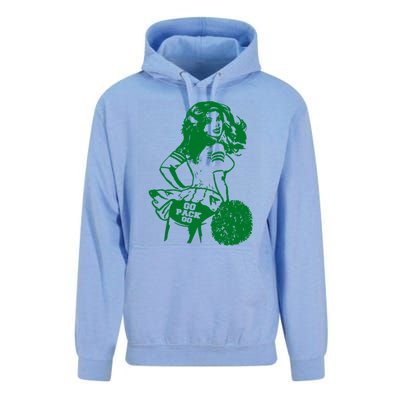 Green Bay Cheerleader Vintage Fan Wisconsin Unisex Surf Hoodie