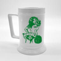 Green Bay Cheerleader Vintage Fan Wisconsin Beer Stein