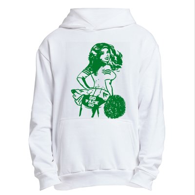 Green Bay Cheerleader Vintage Fan Wisconsin Urban Pullover Hoodie