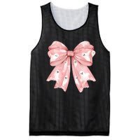 Ghost Bow Coquette Cute Halloween Costume Mesh Reversible Basketball Jersey Tank