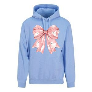 Ghost Bow Coquette Cute Halloween Costume Unisex Surf Hoodie