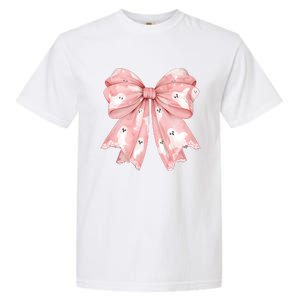 Ghost Bow Coquette Cute Halloween Costume Garment-Dyed Heavyweight T-Shirt