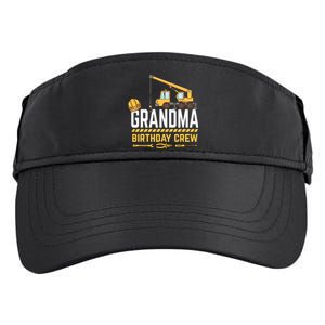 Grandma Birthday Crew Construction Birthday Adult Drive Performance Visor