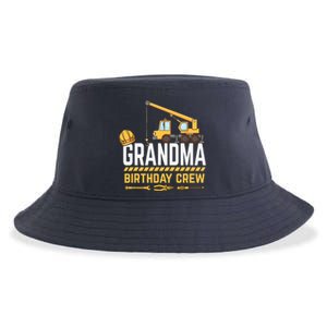 Grandma Birthday Crew Construction Birthday Sustainable Bucket Hat