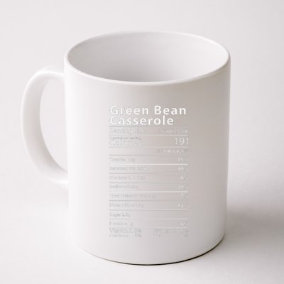 Green Bean Casserole Nutrition Facts Thanksgiving Coffee Mug