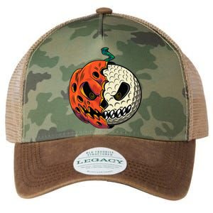 Golf Ball Costume - Pumpkin Skull Halloween Golf Player Legacy Tie Dye Trucker Hat