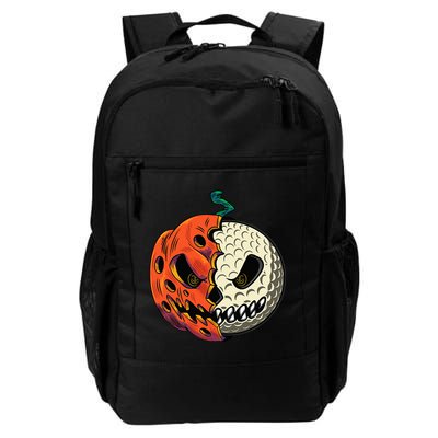 Golf Ball Costume - Pumpkin Skull Halloween Golf Player Daily Commute Backpack