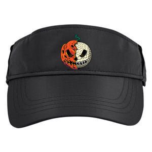 Golf Ball Costume - Pumpkin Skull Halloween Golf Player Adult Drive Performance Visor