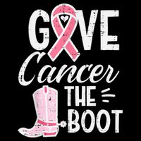 Give Breast Cancer The Boot Pink Ribbon Awareness Women Impact Tech Backpack