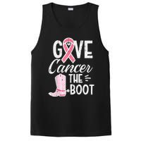 Give Breast Cancer The Boot Pink Ribbon Awareness Women PosiCharge Competitor Tank