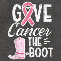 Give Breast Cancer The Boot Pink Ribbon Awareness Women Vector Backpack