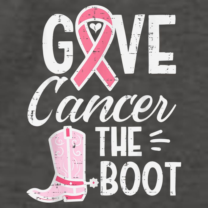 Give Breast Cancer The Boot Pink Ribbon Awareness Women Vector Backpack