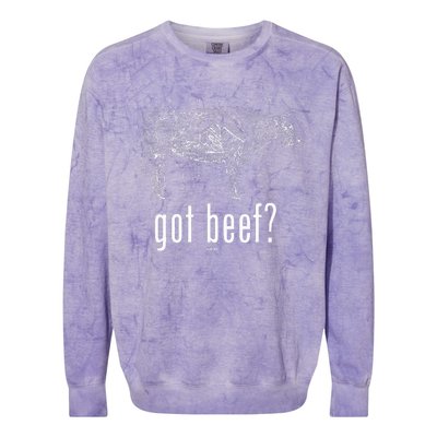 Got Beef Cuts Of Beef Funny Meat Eaters Colorblast Crewneck Sweatshirt