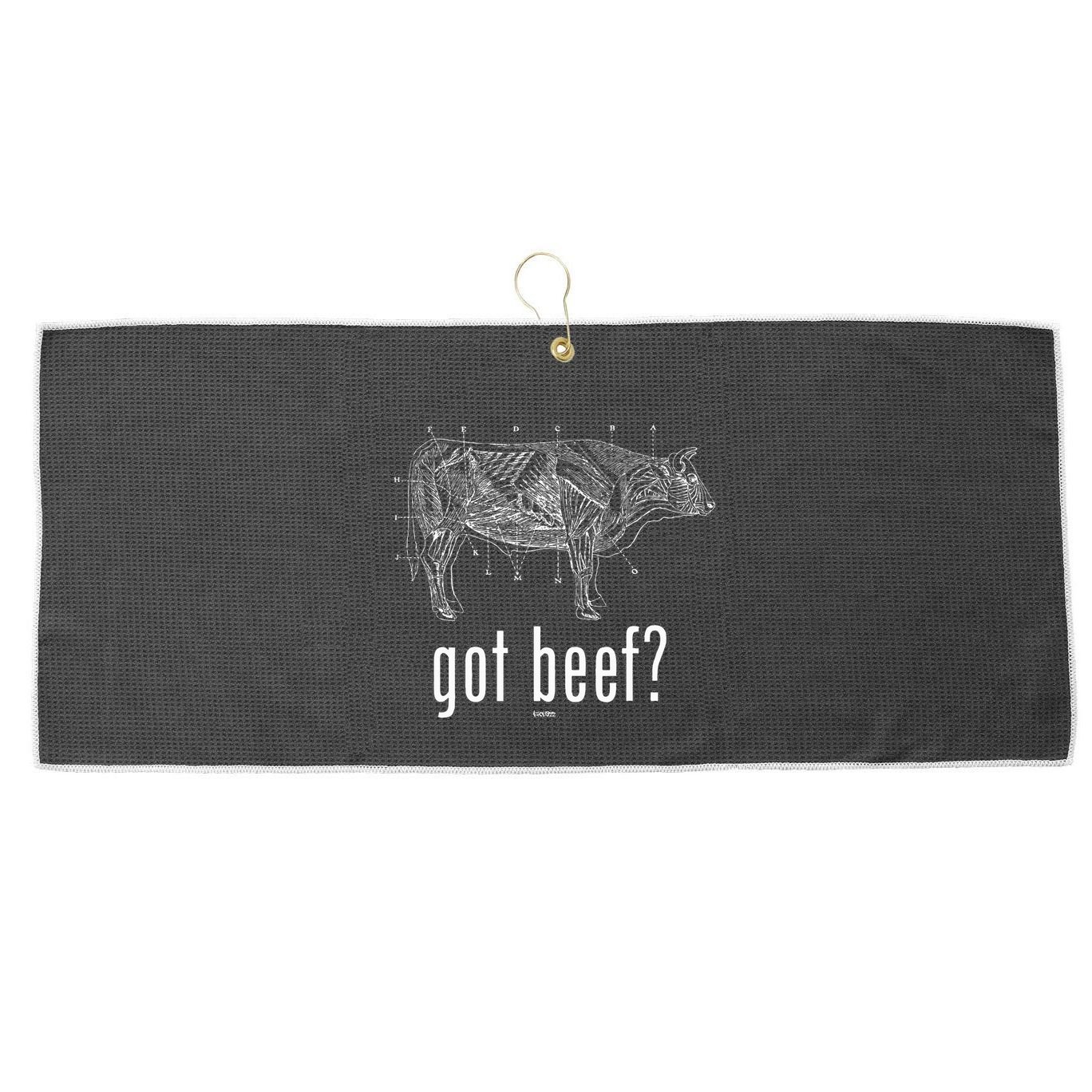 Got Beef Cuts Of Beef Funny Meat Eaters Large Microfiber Waffle Golf Towel