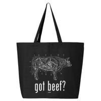 Got Beef Cuts Of Beef Funny Meat Eaters 25L Jumbo Tote