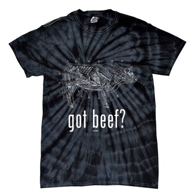 Got Beef Cuts Of Beef Funny Meat Eaters Tie-Dye T-Shirt