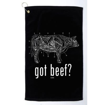 Got Beef Cuts Of Beef Funny Meat Eaters Golf Towel