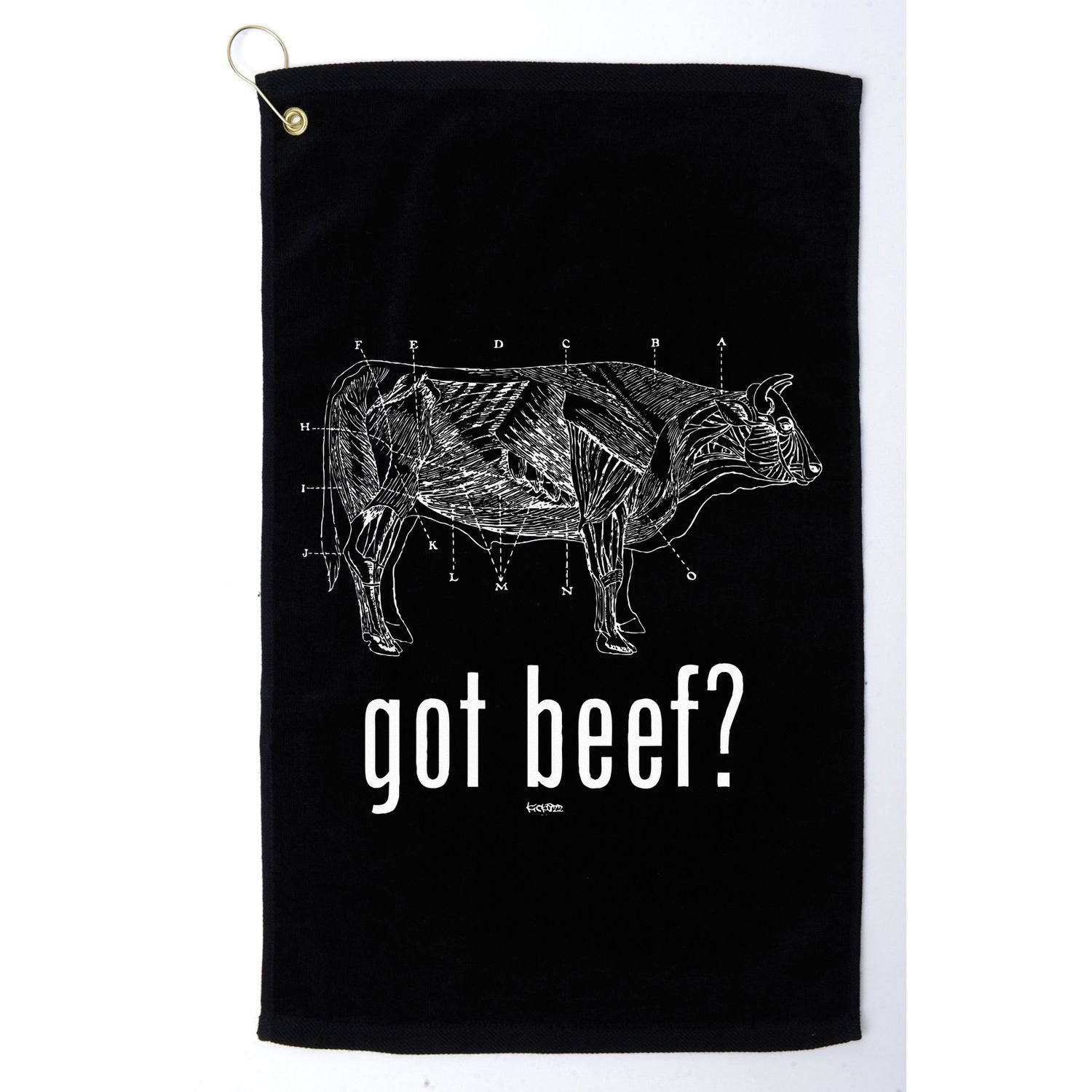 Got Beef Cuts Of Beef Funny Meat Eaters Golf Towel