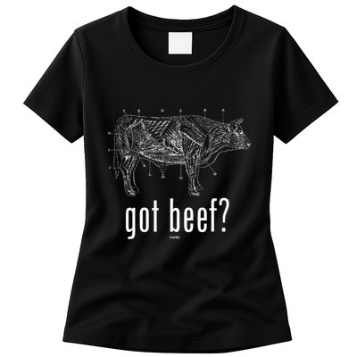 Got Beef Cuts Of Beef Funny Meat Eaters Womens T-Shirt