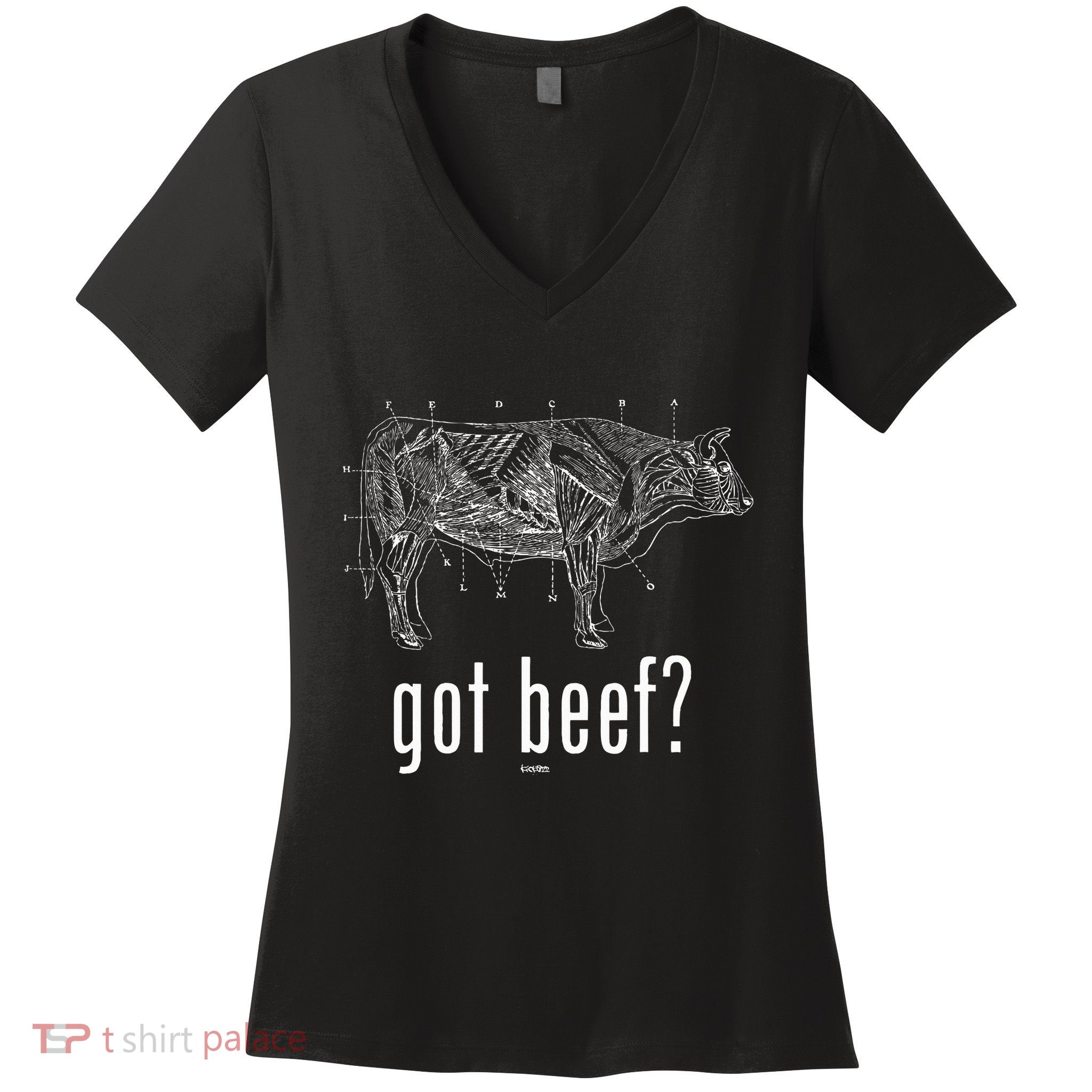 Got Beef Cuts Of Beef Funny Meat Eaters Women's V-Neck T-Shirt
