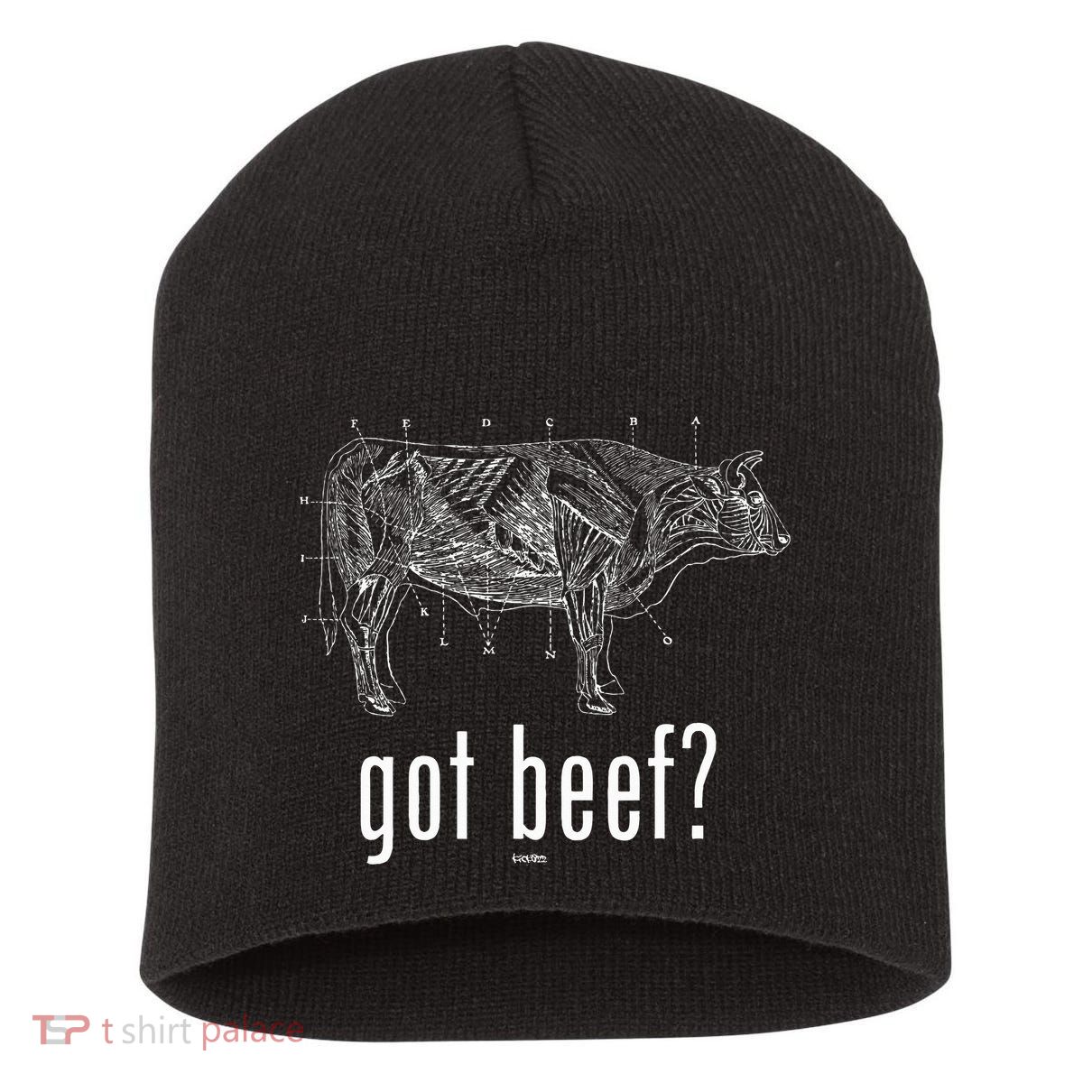 Got Beef Cuts Of Beef Funny Meat Eaters Short Acrylic Beanie