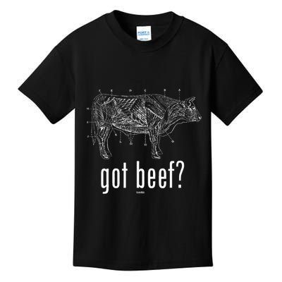 Got Beef Cuts Of Beef Funny Meat Eaters Kids T-Shirt