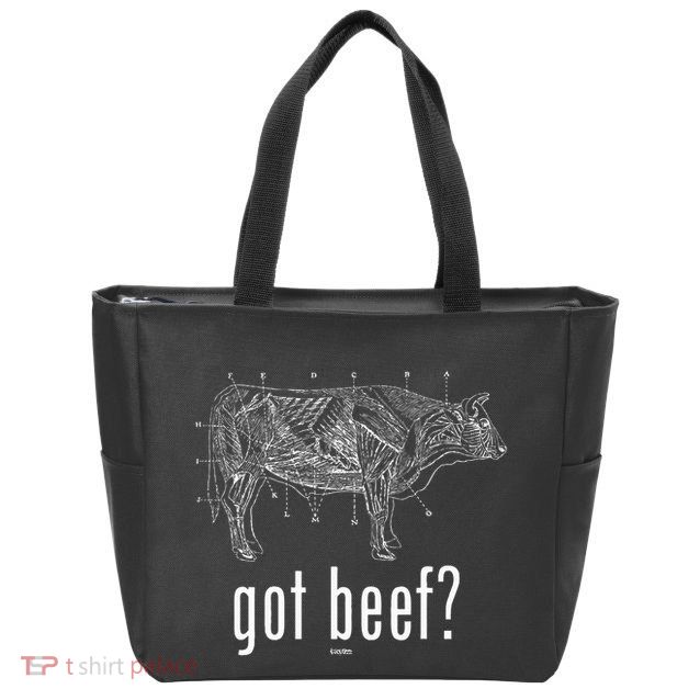 Got Beef Cuts Of Beef Funny Meat Eaters Zip Tote Bag